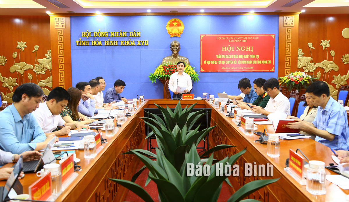 Ban Pháp chế (HĐND tỉnh): Thẩm tra các dự thảo nghị quyết trình tại Kỳ họp thứ 27, HĐND tỉnh khoá XVII