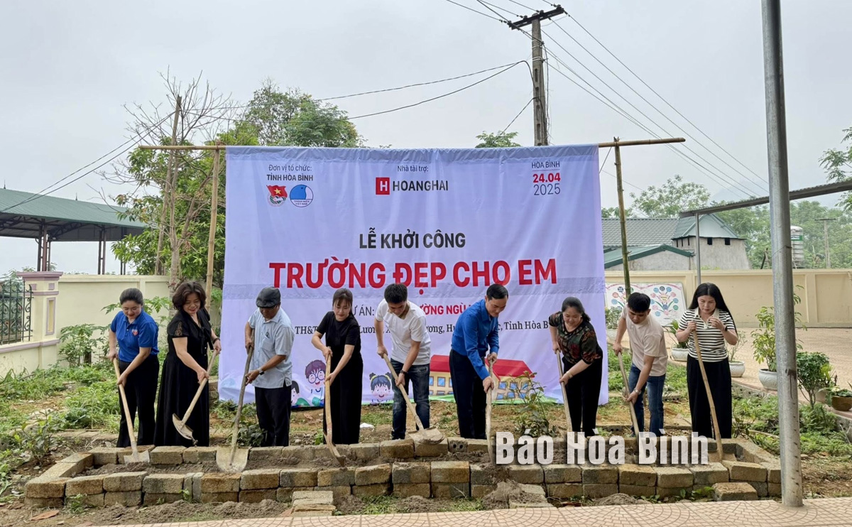 Khởi công xây dựng phòng học tại điểm trường Ngù Mái, Trường TH&THCS Hiền Lương