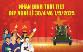 Infographics: Nhận định thời tiết dịp nghỉ lễ 30/4 và 01/5/2025