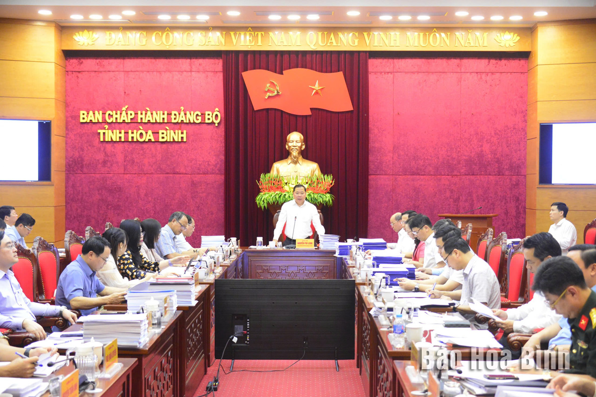 Họp Ban Chỉ đạo thực hiện sắp xếp đơn vị hành chính trên địa bàn tỉnh Hòa Bình