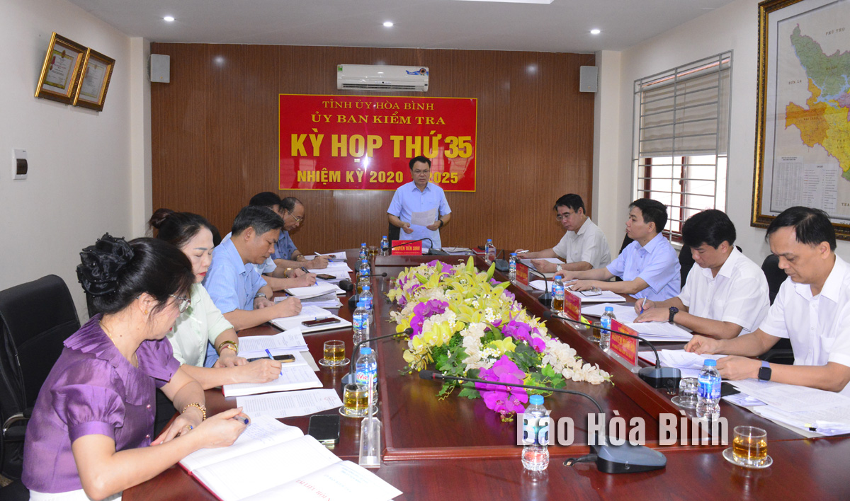 Kỳ họp thứ 35, Ủy ban Kiểm tra Tỉnh ủy khóa XVII, nhiệm kỳ 2020 - 2025