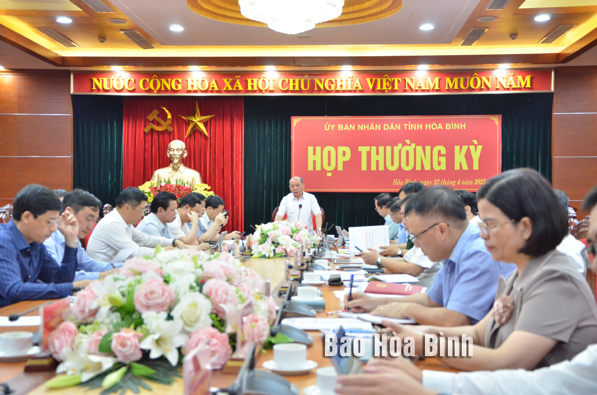 UBND tỉnh họp thường kỳ đánh giá tình hình kinh tế - xã hội tháng 4 năm 2025