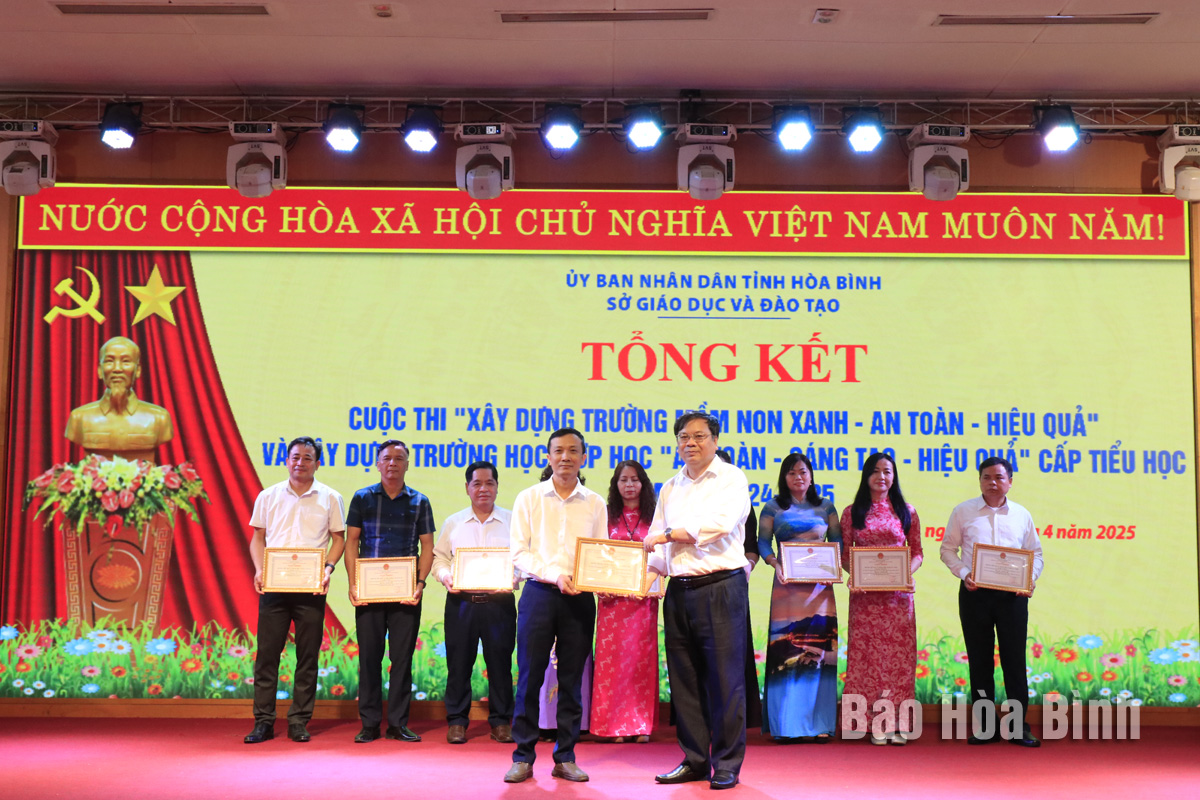 Tổng kết cuộc thi "Xây dựng trường mầm non xanh - an toàn - hiệu quả"