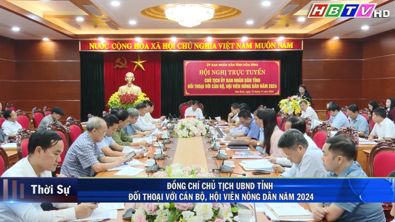 12/11: Đồng chí Chủ tịch UBND tỉnh đối thoại với cán bộ, hội viên nông dân năm 2024