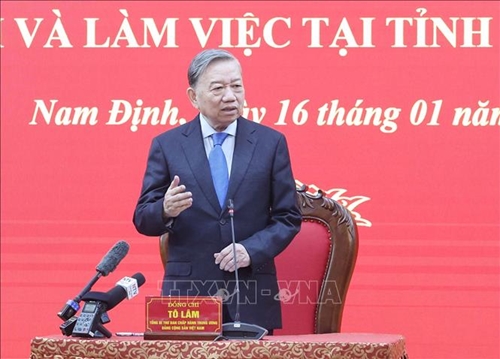 Tổng Bí thư Tô Lâm thăm và làm việc tại tỉnh Nam Định