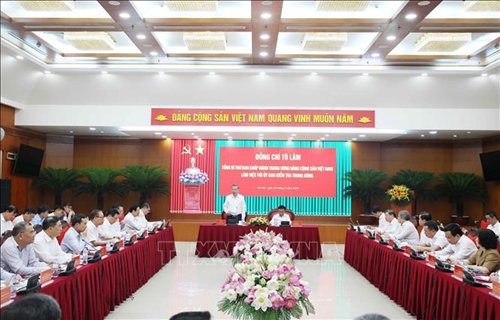 Tổng Bí thư Tô Lâm làm việc với Ủy ban Kiểm tra Trung ương