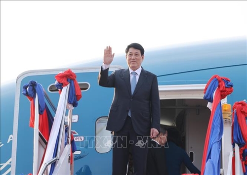 Chủ tịch nước Lương Cường kết thúc tốt đẹp chuyến thăm cấp Nhà nước tới Lào
