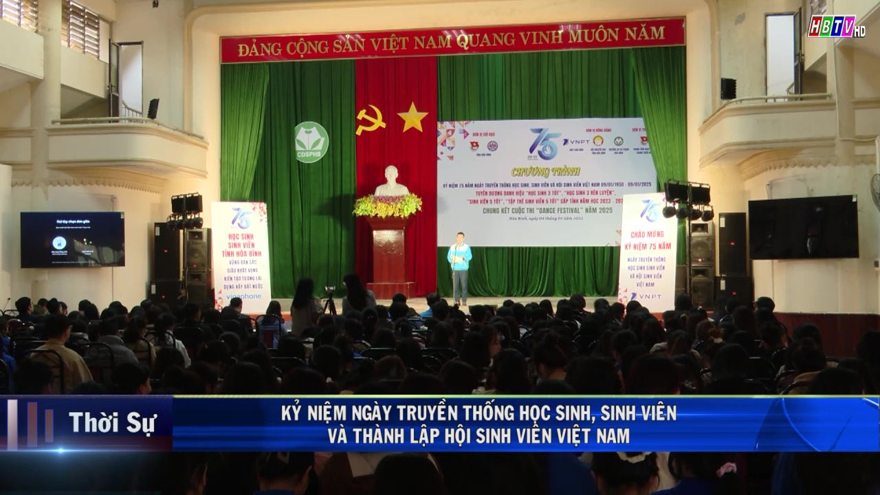 4/1: TỈNH ĐOÀN HOÀ BÌNH KỶ NIỆM NGÀY TRUYỀN THỐNG HỌC SINH, SINH VIÊN VÀ NGÀY THÀNH LẬP HỘI SINH VIÊN VIỆT NAM