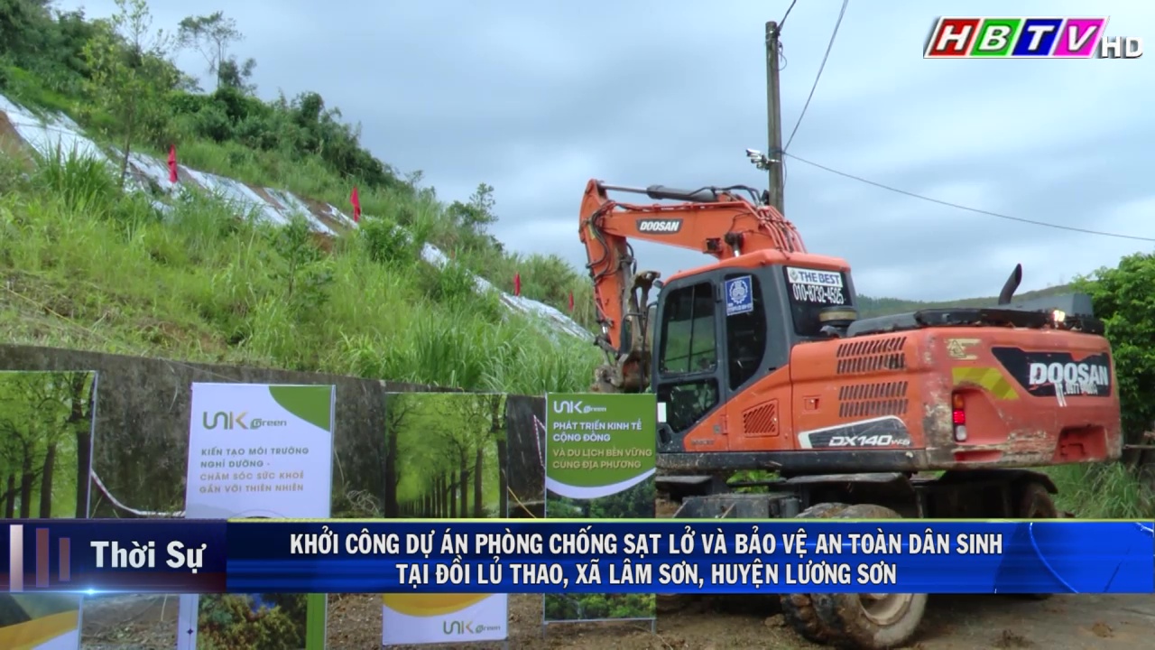 19/9: Khởi công dự án phòng chống sạt lở và bảo vệ an toàn dân sinh tại Đồi Lủ Thao, xã Lâm Sơn, huyện Lương Sơn