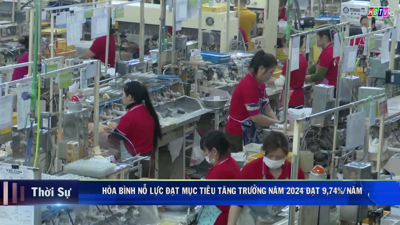 22/11: Hoà Bình nỗ lực đạt mục tiêu tăng trưởng năm 2024 đạt 9,74% năm