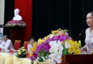 Đồng chí Trương Thị Mai tiếp xúc cử tri tại Hòa Bình