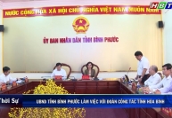 UBND tỉnh Bình Phước làm việc với Đoàn công tác tỉnh Hòa Bình 