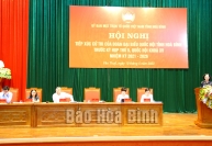 Thường trực Ban Bí thư Trương Thị Mai và các đại biểu QH tỉnh tiếp xúc cử tri huyện Yên Thủy