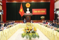 Thủ tướng Chính phủ Phạm Minh Chính làm việc với lãnh đạo chủ chốt tỉnh Hòa Bình