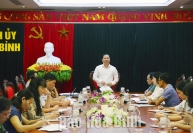 Bí thư Tỉnh ủy Nguyễn Phi Long làm việc với Văn phòng Tỉnh ủy