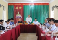 Thường trực Tỉnh ủy thăm và làm việc tại xã Đồng Ruộng, huyện Đà Bắc