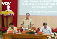 Khiếu nại, tố cáo tại Khánh Hòa tăng 150% trong giai đoạn 2016-2021