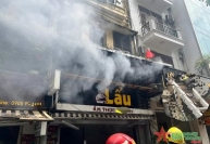 Hà Nội: Nhanh chóng dập tắt vụ cháy quán lẩu trên phố Hàng Hành (Hoàn Kiếm)