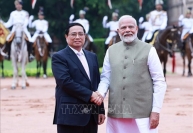 Thủ tướng Narendra Modi chủ trì Lễ đón Thủ tướng Phạm Minh Chính thăm Ấn Độ