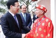 Chủ tịch nước Võ Văn Thưởng dự Lễ khai bút đầu xuân tại Khu Lưu niệm Anh hùng dân tộc, Danh nhân văn hóa Nguyễn Trãi