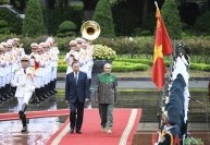 Chủ tịch nước Tô Lâm chủ trì lễ đón Tổng thống Timor-Leste José Ramos-Horta