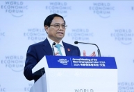 Thủ tướng Phạm Minh Chính phát biểu tại Phiên toàn thể Hội nghị thường niên các nhà tiên phong lần thứ 15 của WEF