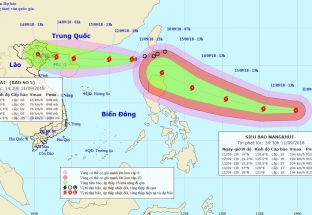 Khẩn trương ứng phó với bão chồng siêu bão đang tiến vào Biển Đông