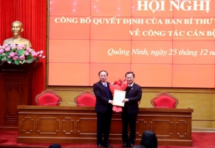Quảng Ninh: Công bố quyết định chuẩn y Chủ tịch UBND tỉnh