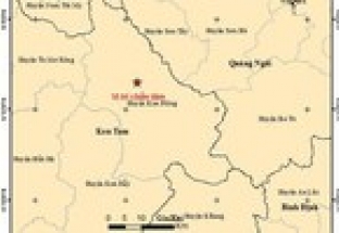 Liên tiếp xảy ra 5 trận động đất tại Kon Plông, Kon Tum