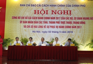 Chỉ số CCHC năm 2017: Ngân hàng Nhà nước và tỉnh Quảng Ninh dẫn đầu