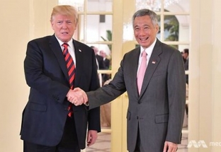 Ông Trump đối thoại với Thủ tướng Singapore về Thượng đỉnh Mỹ-Triều