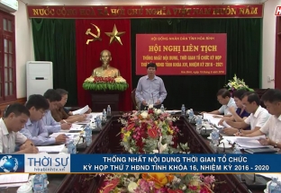 Thống nhất nội dung kỳ họp lần thứ 7, HĐND khóa XVI, Nhiệm kỳ 2016 - 2020