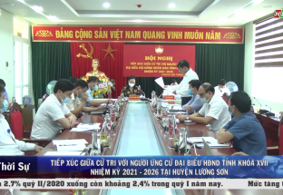 12/5: Ứng cử viên ĐB HĐND tỉnh NK 2021 - 2026 đơn vị bầu cử số 9 tiếp xúc cử tri tại huyện Lương Sơn