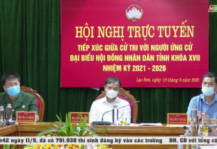 13/5: Tiếp xúc giữa cử tri với ứng cử ĐB HĐND tỉnh khóa XVII tại huyện Lạc Sơn