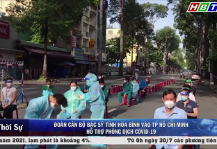 31/7: Đoàn cán bộ, y bác sỹ tỉnh Hòa Bình vào TP Hồ Chí Minh hỗ trợ chống dịch Covid-19 