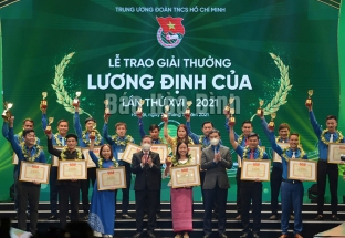 Hòa Bình có 1 đại biểu nhận giải thưởng Lương Định Của năm 2021