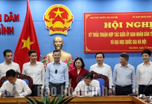 UBND tỉnh và Đại học Quốc gia Hà Nội ký thỏa thuận hợp tác