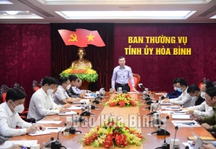 Thường trực Tỉnh ủy làm việc với huyện Lạc Sơn về công tác quy hoạch