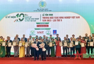 Vinh danh 99 thương hiệu Vàng nông nghiệp Việt Nam năm 2023