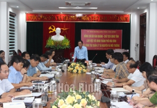 Chủ tịch UBND tỉnh Bùi Văn Khánh: Thành phố Hòa Bình chủ động giải quyết công việc liên quan đến người dân, doanh nghiệp