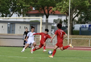 Đội tuyển bóng đá nữ Việt Nam thắng trận giao hữu thứ hai ở Đức