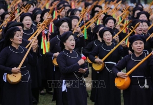Cao Bằng: Xác lập kỷ lục số lượng người biểu diễn hát Then, đàn Tính lớn nhất Việt Nam