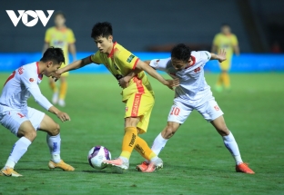 Chia điểm với Thanh Hóa, Hải Phòng trở lại ngôi đầu V-League 2022