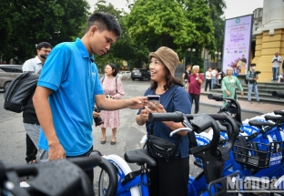 Hà Nội: Hơn 24.000 lượt người sử dụng xe đạp công cộng sau 10 ngày