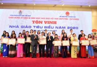 Tôn vinh 183 nhà giáo Việt Nam tiêu biểu năm 2020