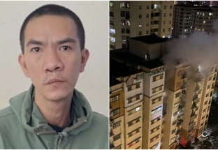 Tạm giữ hình sự kẻ đốt tủ quần áo gây cháy chung cư ở Hà Nội