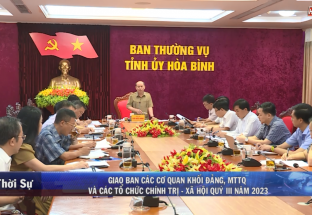 10/10: Giao ban các cơ quan khối đảng, MTTQ và các Tổ chức CT - XH Quý III năm 2023