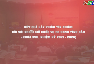 30/10: Kết quả lấy phiếu tín nhiệm đối với người giữ chức vụ, do HĐND tỉnh bầu Khóa XVII, NK 2021 - 2026