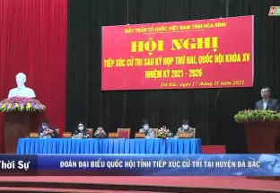 17/11: Đoàn đại biểu Quốc hội tỉnh Hòa Bình tiếp xúc cử tri tại huyện Đà Bắc
