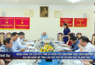 25.5: Đoàn công tác của BTV tỉnh ủy Hòa Bình, kiểm tra tình hình thực hiện Nghị quyết Đại hội Đảng bộ tỉnh lần thứ XVII tại Đảng bộ Sở giáo dục